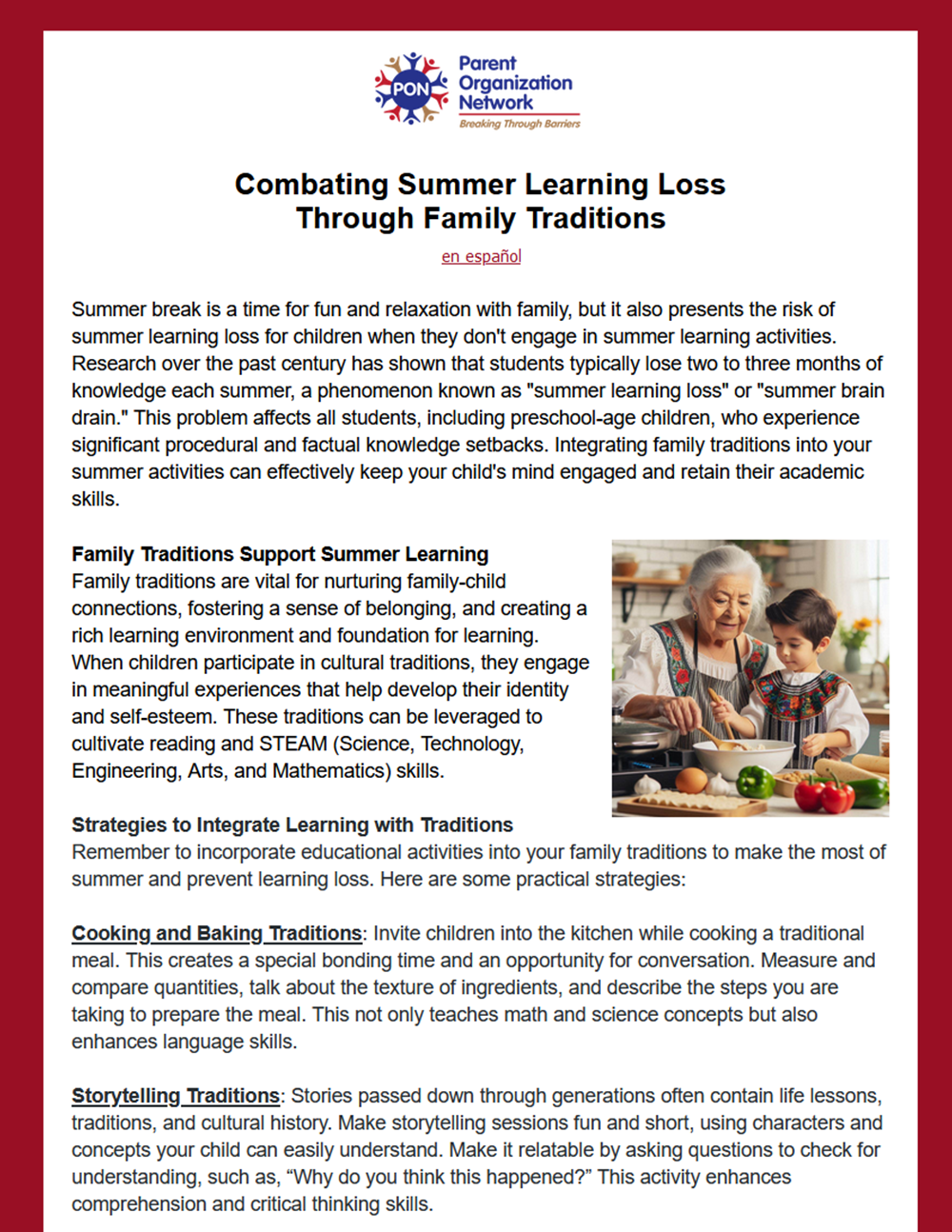 Combating Summer Learning Loss